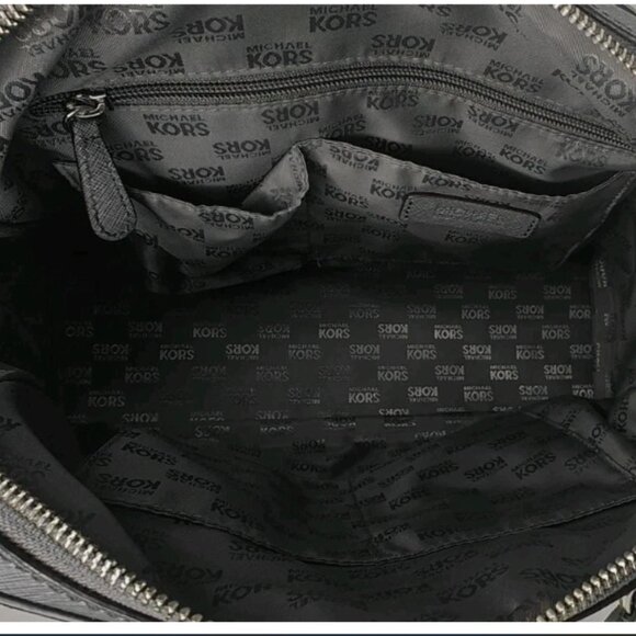 Pre-Owned MICHAEL Michael Kors Gray Saffiano Leather Dome Satchel - Picture 4 of 15